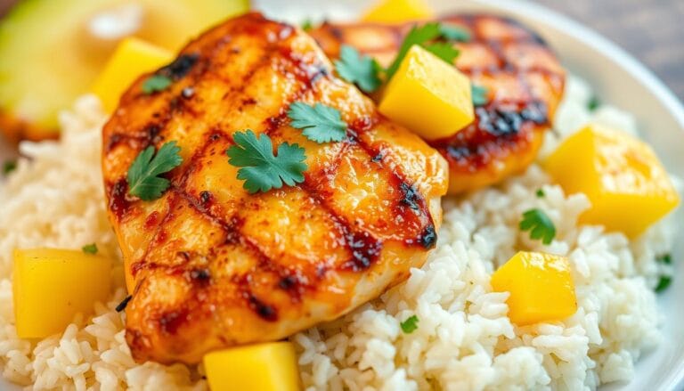 pineapple chicken and rice
